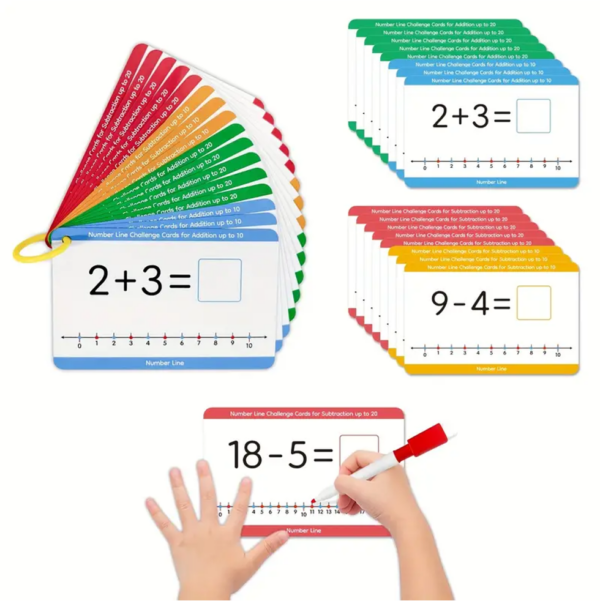 16-Pack Number Line Flash Cards - Image 2