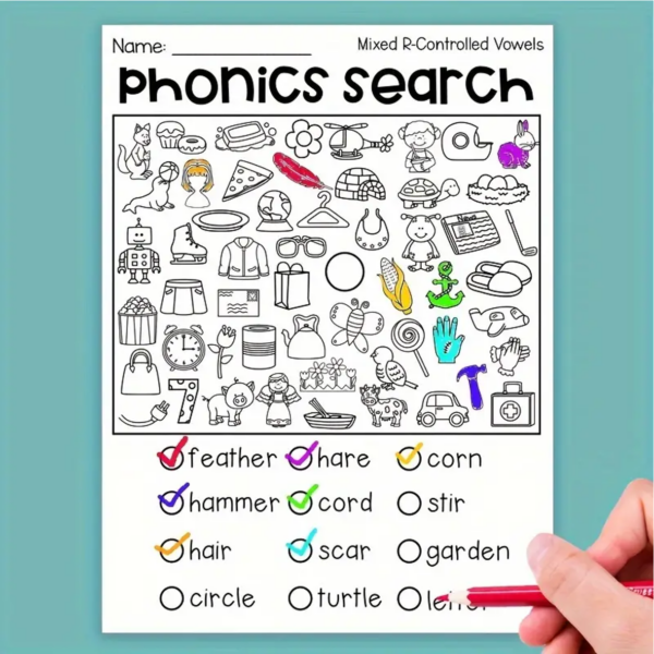 Kids' Reading & Voice Search Workbook for Ages 6-12 - Image 4