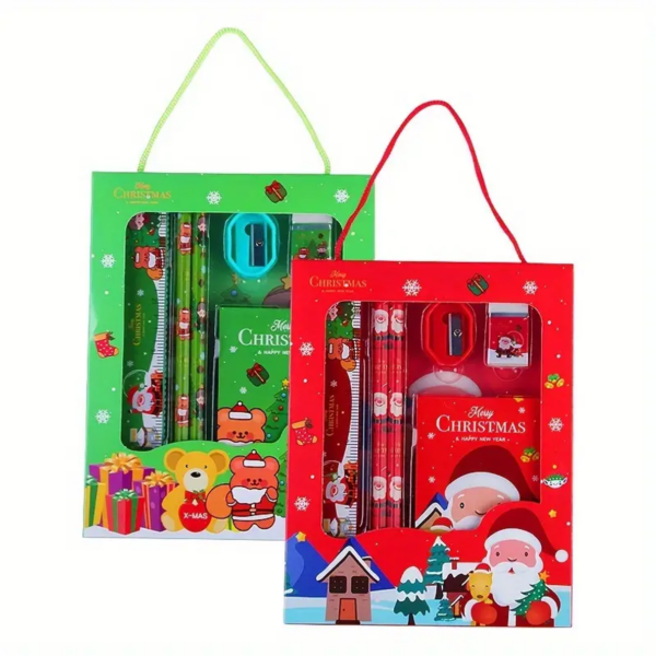 Christmas Themed Stationery Gift Set with Carrying Handle - Image 2