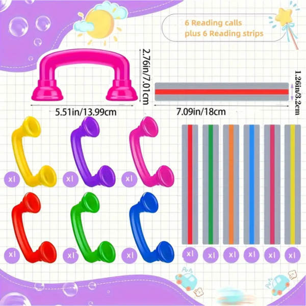 6-Pack Whisper Reading Phones and 6-Pack Guided Reading Strips - Image 3