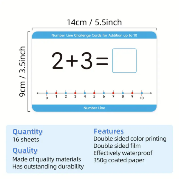 16-Pack Number Line Flash Cards - Image 5