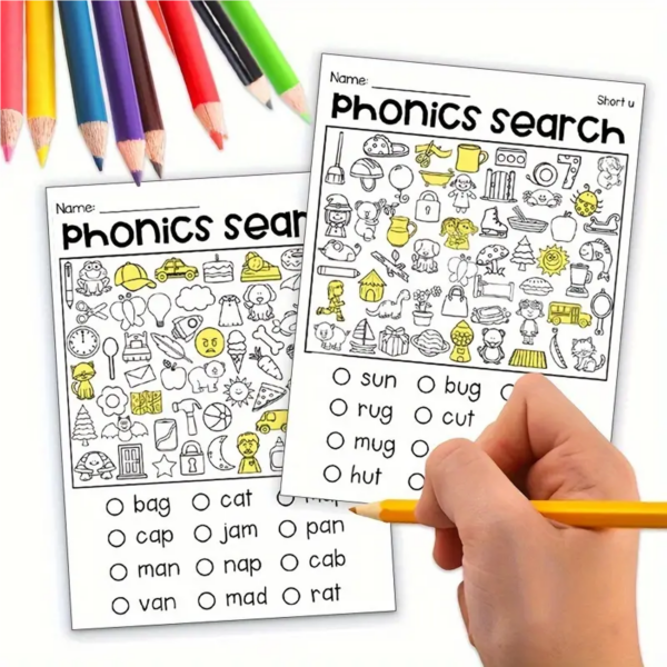 Kids' Reading & Voice Search Workbook for Ages 6-12 - Image 3