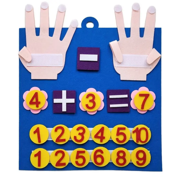 Felt Finger Numbers Math Toy