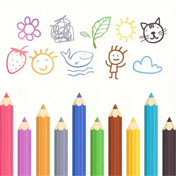 Cartoon Crayons Wall Stickers - Image 2