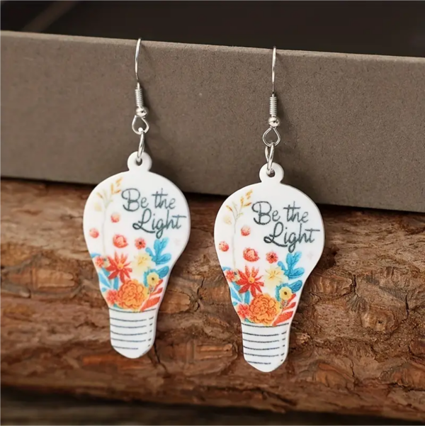 Flower Pattern Dangle Earrings