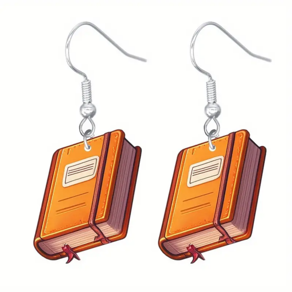 Book Drop & Dangle Earrings Set